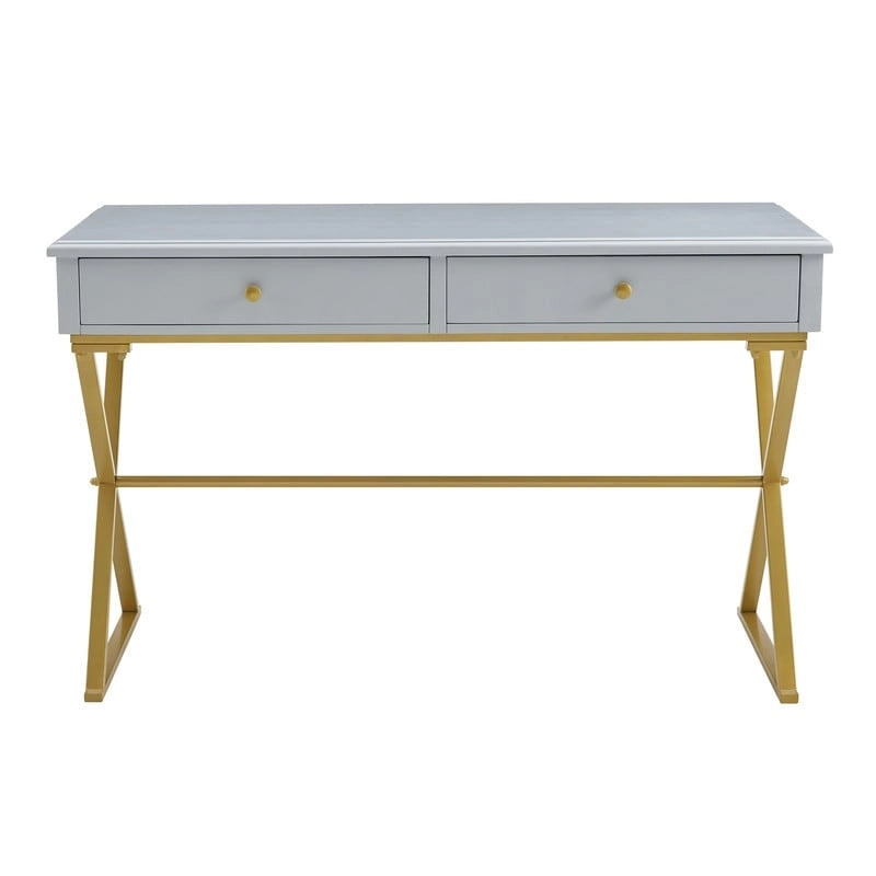 Double drawer folding table
