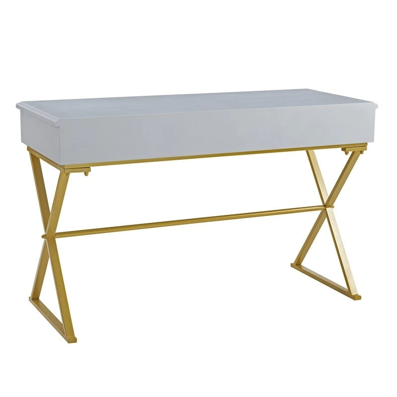Double drawer folding table
