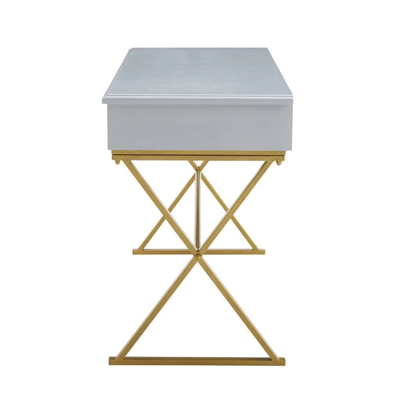 Double drawer folding table