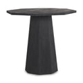 Dark Brown Solid Wood Hexagonal Foyer Table