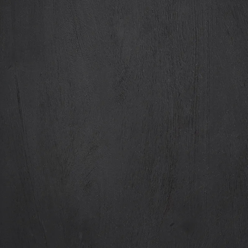 Dark Brown Solid Wood Hexagonal Foyer Table