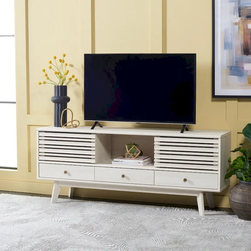 3-Drawer Entertainment TV Media Stand (65 Flatscreen TV) - 58.7 In. x 15.2 In. x 23.9 In. - 59Wx15Dx24H