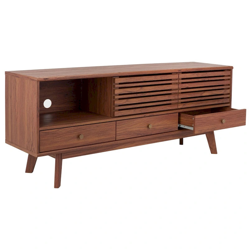 3-Drawer Entertainment TV Media Stand (65 Flatscreen TV) - 58.7 In. x 15.2 In. x 23.9 In. - 59Wx15Dx24H