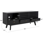 Meuble TV/média 3 tiroirs (téléviseur à écran plat de 65 po) - 58,7 po x 15,2 po x 23,9 po - 59Wx15Px24H