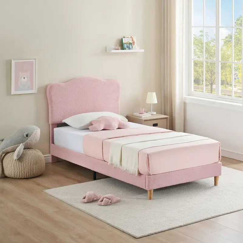 Upholstered Platform with Headboard