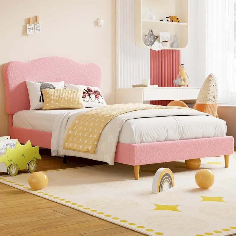 Upholstered Platform with Headboard