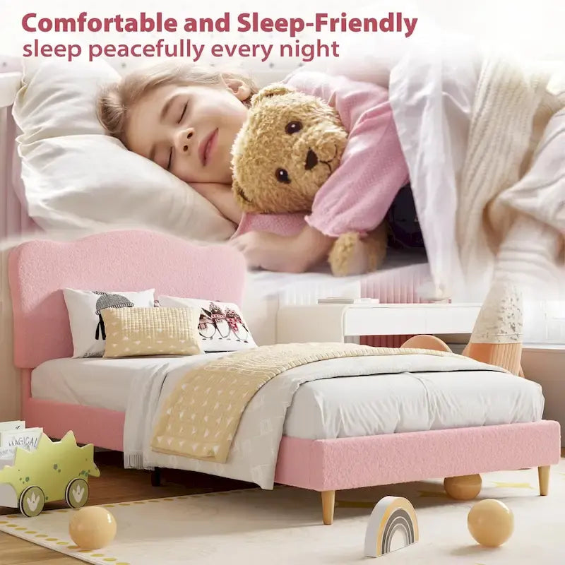 Upholstered Platform with Headboard