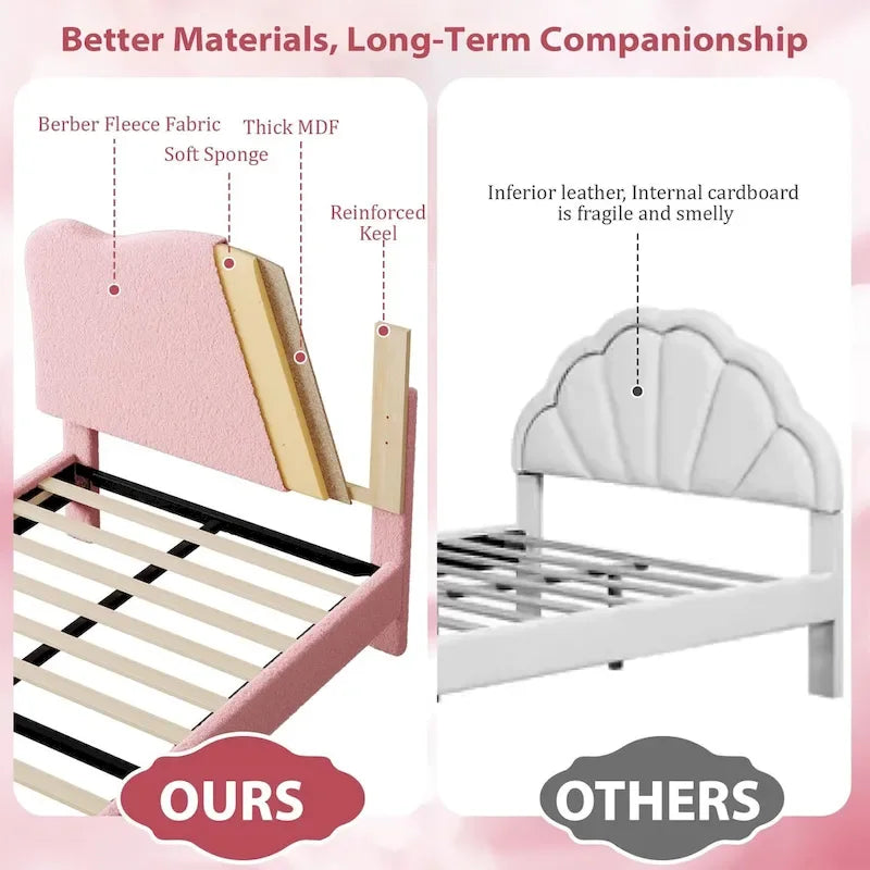 Upholstered Platform with Headboard