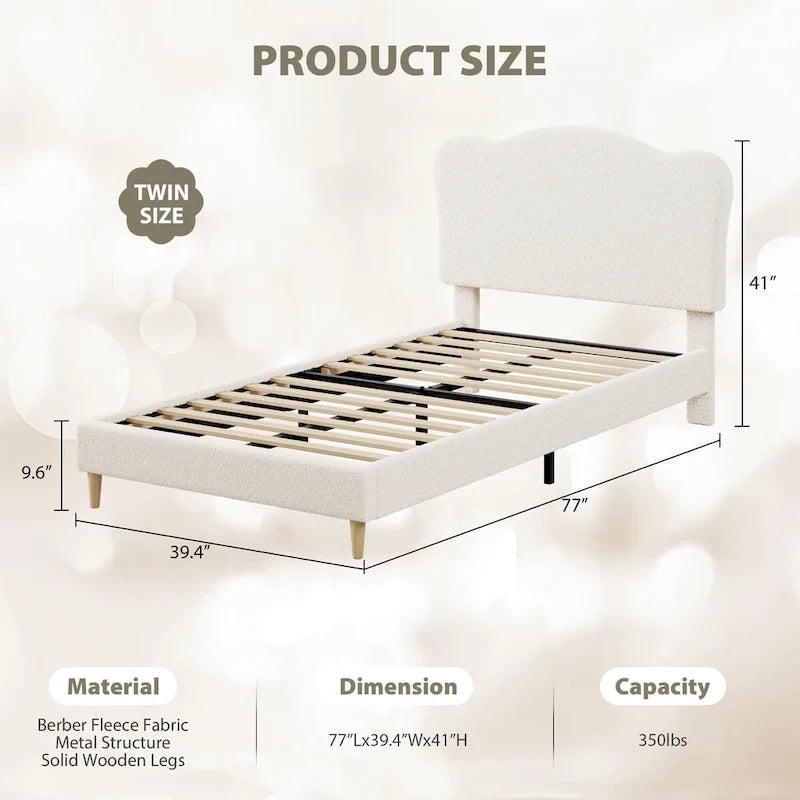 Upholstered Platform with Headboard