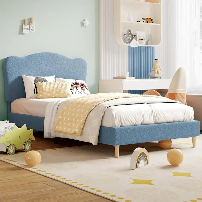 Upholstered Platform with Headboard