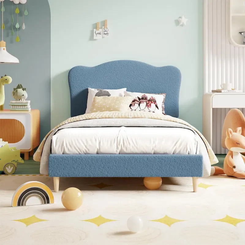 Upholstered Platform with Headboard