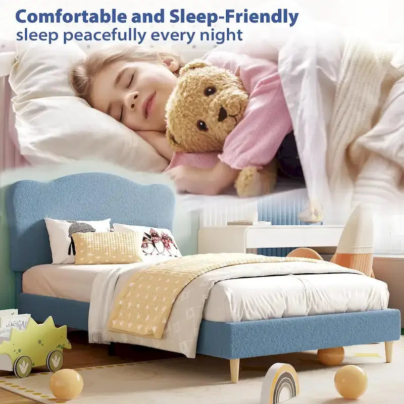 Upholstered Platform with Headboard