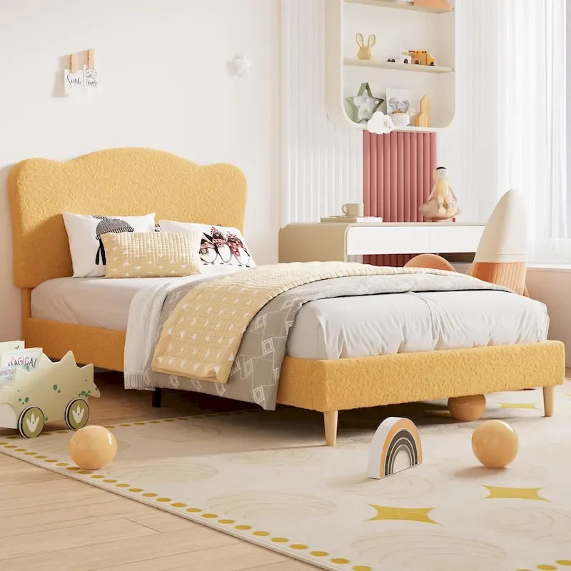 Upholstered Platform with Headboard