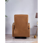 Fauteuil inclinable en cuir pleine fleur avec appuie-tête motorisé