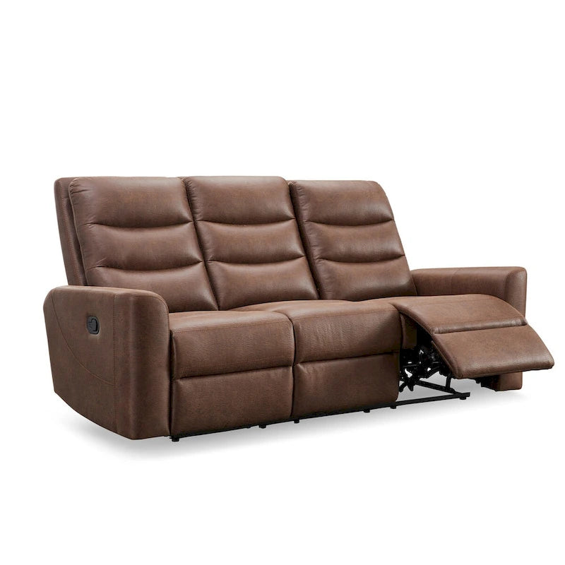 Fabric Manual Reclining Sofa