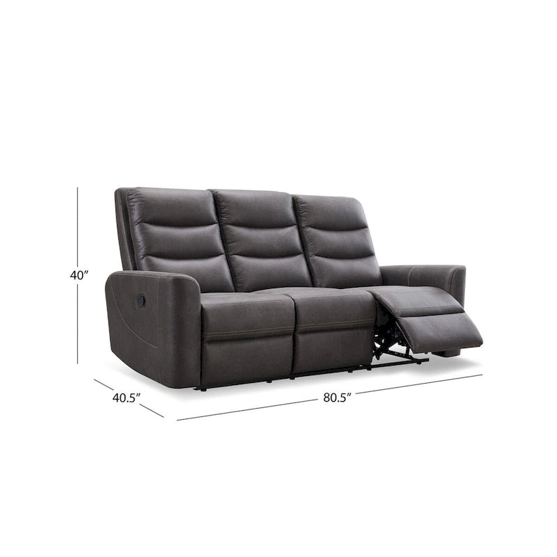 Fabric Manual Reclining Sofa
