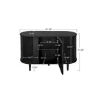 Meuble de rangement d'appoint avec 3 portes
