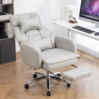 Fauteuil de bureau en cuir pivotant