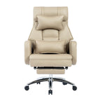 Fauteuil de bureau en cuir pivotant