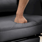 Fauteuil de bureau en cuir pivotant